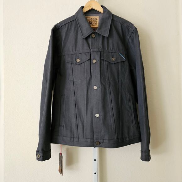 CULT OF INDIVIDUALITY Gray Vintage Heritage Japanese Denim Jacket Sz 3XL